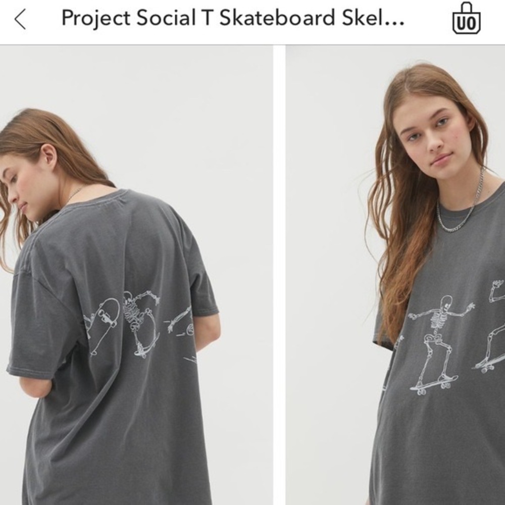Urban Outfitters Skateboard Skeletons T-Shirt